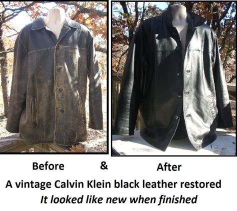 before and after leather jacket repair