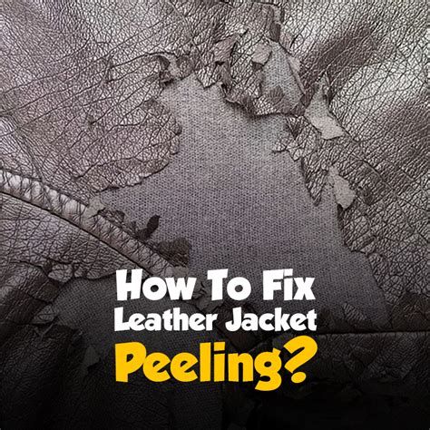 how to repair peeling leather jacket