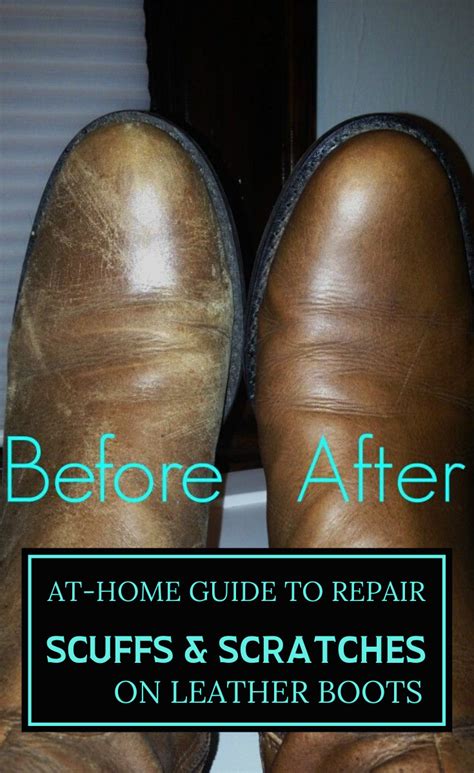 how to repair scratches on leather boots