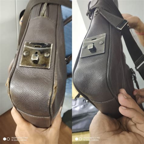 leather bag corner repair